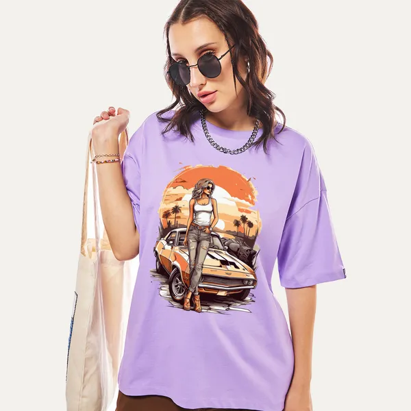 Purple_Cotton_Blend_Printed_Round_Neck_Half_Sleeve_Comfort_Fit_&_Oversized_&_Regular_T-Shirt_For_Women