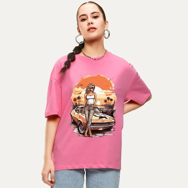 Pink_Cotton_Blend_Printed_Round_Neck_Half_Sleeve_Comfort_Fit_&_Oversized_&_Regular_T-Shirt_For_Women