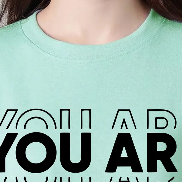 Green_Cotton_Blend_Printed_Round_Neck_Half_Sleeve_Oversized_T-Shirt_For_Women