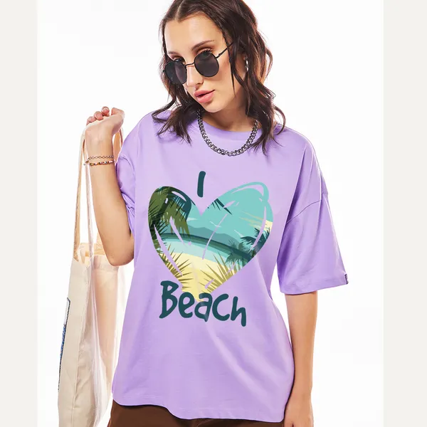 Purple_Cotton_Blend_Printed_Round_Neck_Half_Sleeve_Oversized_T-Shirt_For_Women