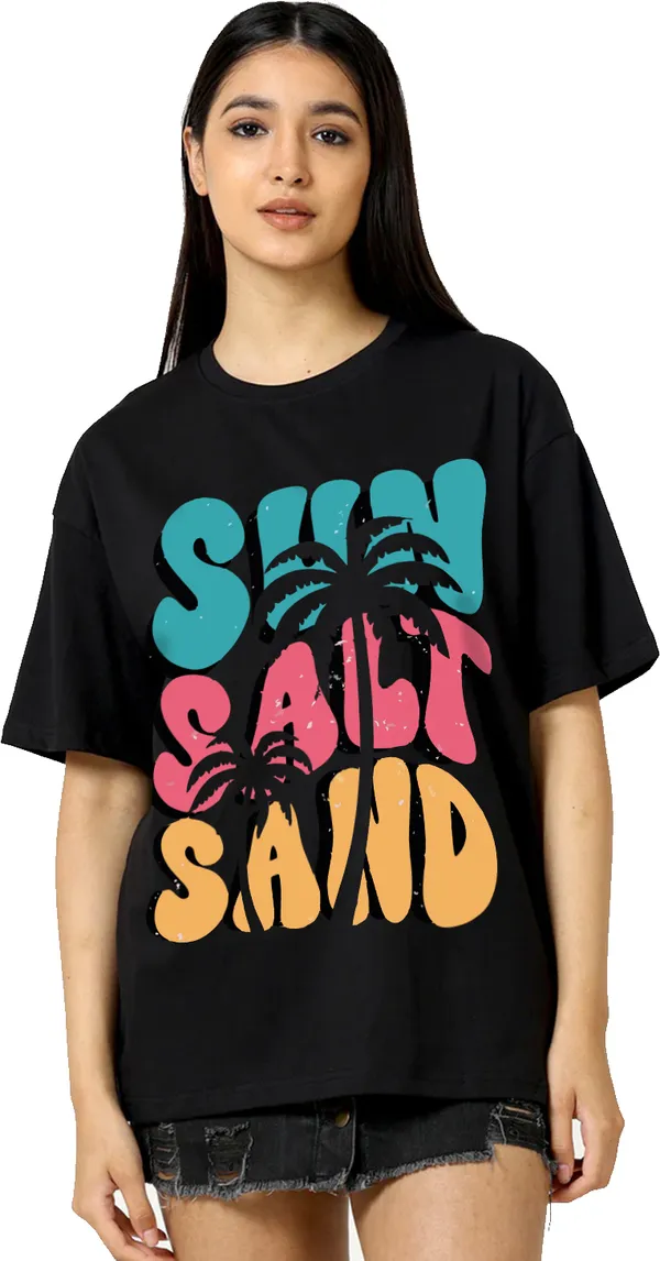 Black_Cotton_Blend_Printed_Round_Neck_Half_Sleeve_Oversized_T-Shirt_For_Women