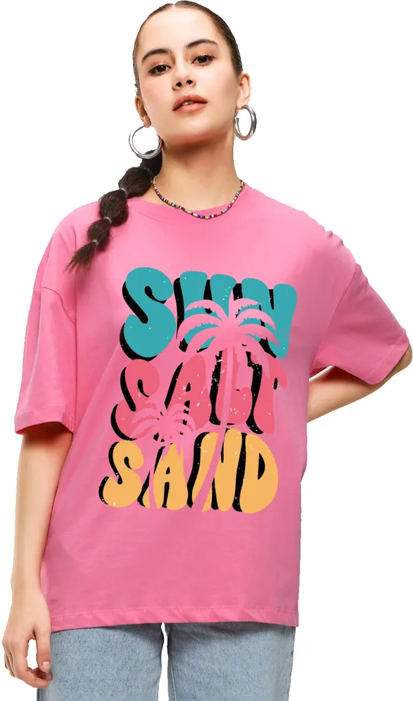 Pink_Cotton_Blend_Printed_Round_Neck_Half_Sleeve_Oversized_T-Shirt_For_Women