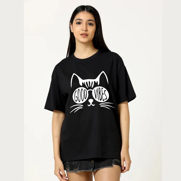 Black_Cotton_Blend_Printed_Round_Neck_Half_Sleeve_Regular_T-Shirt_For_Women