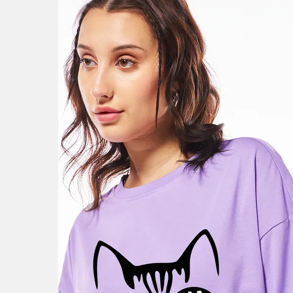 Purple_Cotton_Blend_Printed_Round_Neck_Half_Sleeve_Regular_T-Shirt_For_Women
