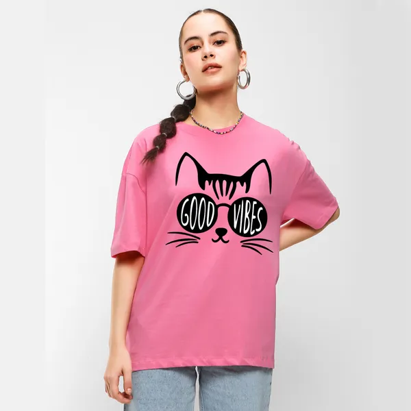 Pink_Cotton_Blend_Printed_Round_Neck_Half_Sleeve_Oversized_T-Shirt_For_Women