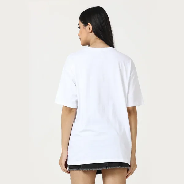 White_Cotton_Blend_Printed_Round_Neck_Half_Sleeve_Oversized_T-Shirt_For_Women
