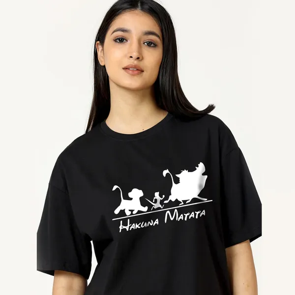 Black_Cotton_Blend_Printed_Round_Neck_Half_Sleeve_Oversized_T-Shirt_For_Women