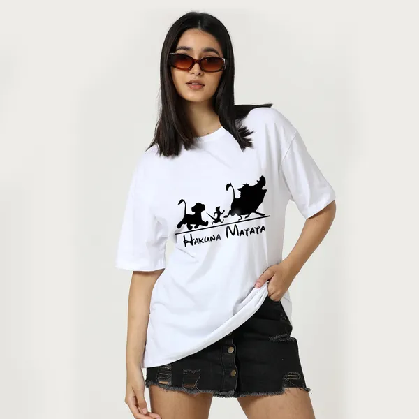 White_Cotton_Blend_Printed_Round_Neck_Half_Sleeve_Oversized_T-Shirt_For_Women