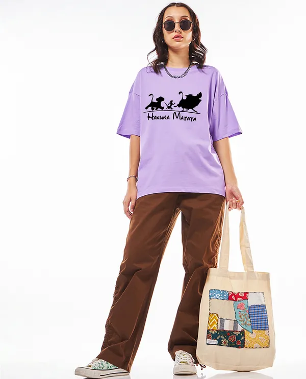Purple_Cotton_Blend_Printed_Round_Neck_Half_Sleeve_Oversized_T-Shirt_For_Women