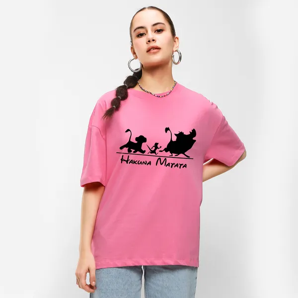 Pink_Cotton_Blend_Printed_Round_Neck_Half_Sleeve_Oversized_T-Shirt_For_Women