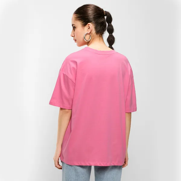 Pink_Cotton_Blend_Printed_Round_Neck_Half_Sleeve_Oversized_T-Shirt_For_Women