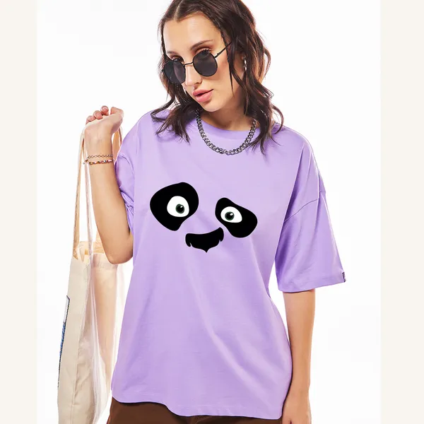 Purple_Cotton_Blend_Printed_Round_Neck_Half_Sleeve_Oversized_T-Shirt_For_Women