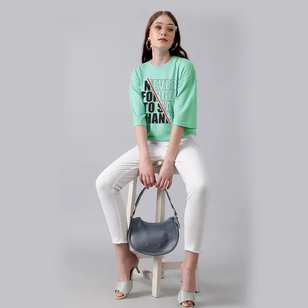 Green_Cotton_Blend_Printed_Round_Neck_Half_Sleeve_Oversized_T-Shirt_For_Women