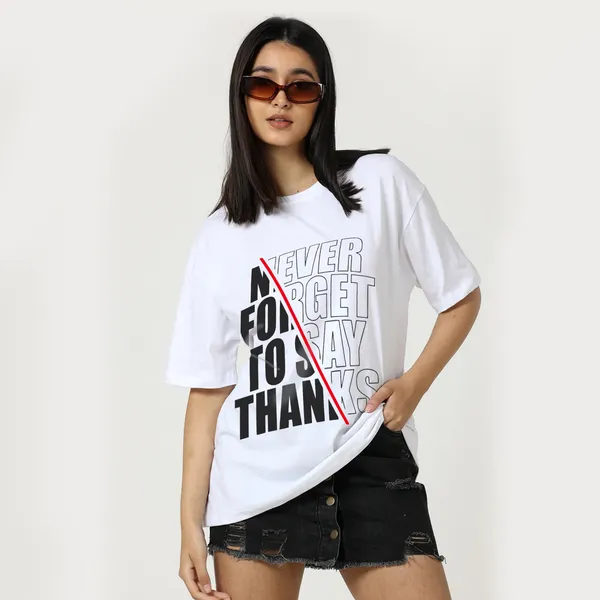 White_Cotton_Blend_Printed_Round_Neck_Half_Sleeve_Regular_T-Shirt_For_Women