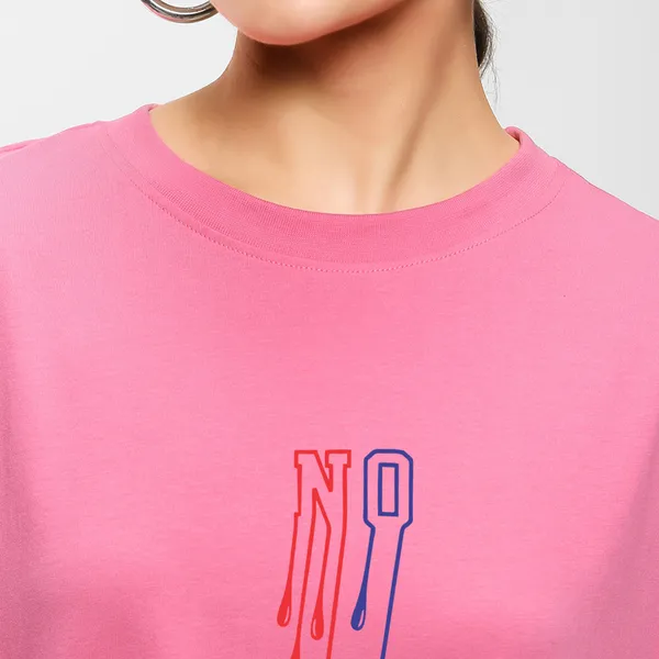 Pink_Cotton_Blend_Printed_Round_Neck_Half_Sleeve_Oversized_T-Shirt_For_Women
