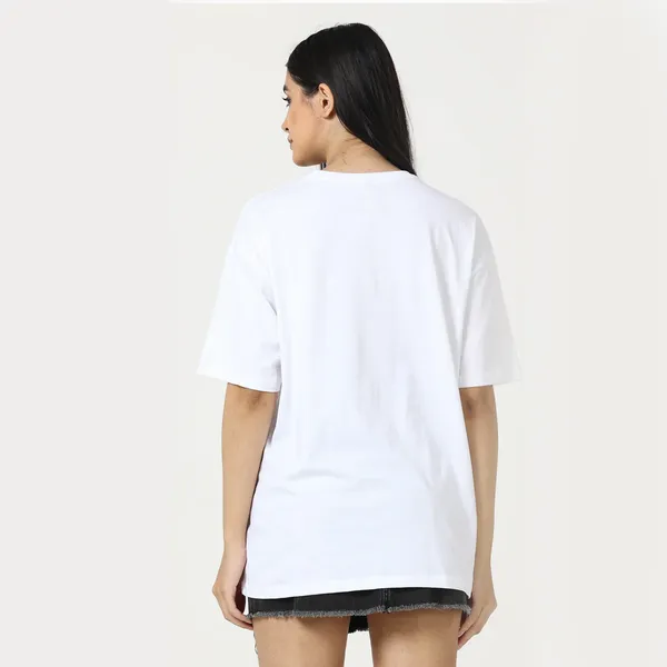 White_Cotton_Blend_Printed_Round_Neck_Half_Sleeve_Oversized_T-Shirt_For_Women