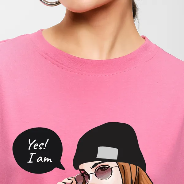 Pink_Cotton_Blend_Printed_Round_Neck_Half_Sleeve_Oversized_T-Shirt_For_Women
