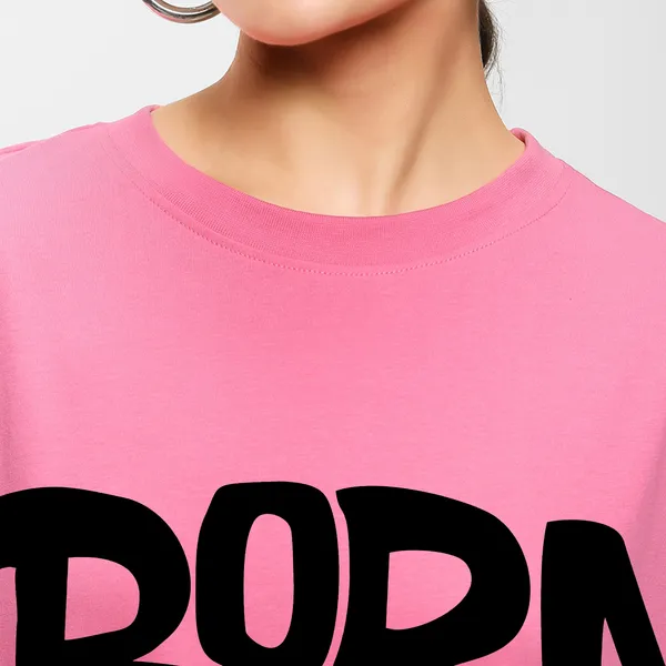 Pink_Cotton_Blend_Printed_Round_Neck_Half_Sleeve_Oversized_T-Shirt_For_Women