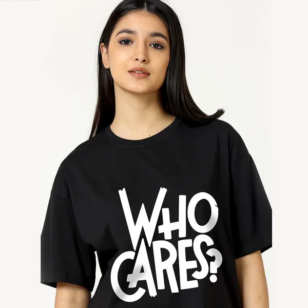 Black_Cotton_Blend_Printed_Round_Neck_Half_Sleeve_Oversized_T-Shirt_For_Women
