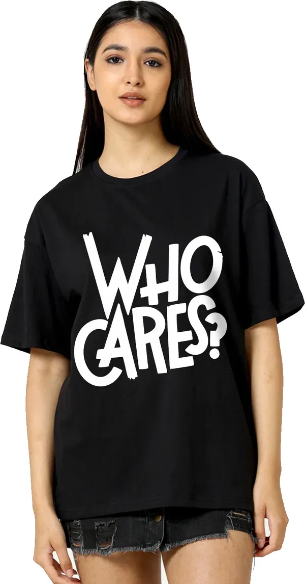 Black_Cotton_Blend_Printed_Round_Neck_Half_Sleeve_Oversized_T-Shirt_For_Women