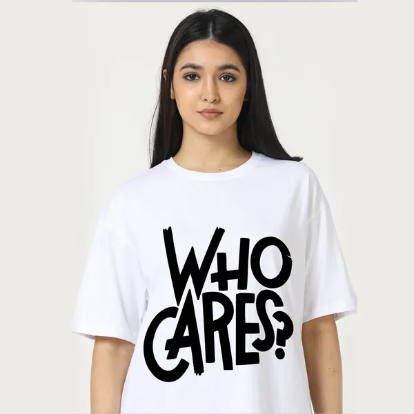 White_Cotton_Blend_Printed_Round_Neck_Half_Sleeve_Oversized_T-Shirt_For_Women
