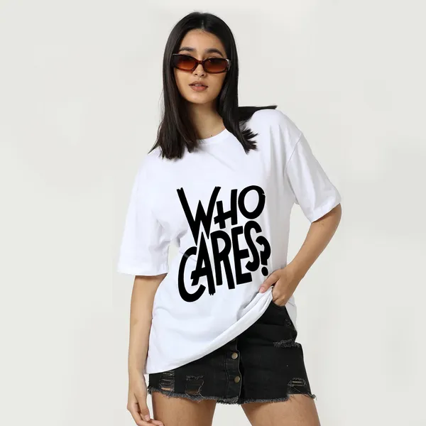 White_Cotton_Blend_Printed_Round_Neck_Half_Sleeve_Oversized_T-Shirt_For_Women