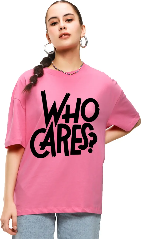 Pink_Cotton_Blend_Printed_Round_Neck_Half_Sleeve_Oversized_T-Shirt_For_Women