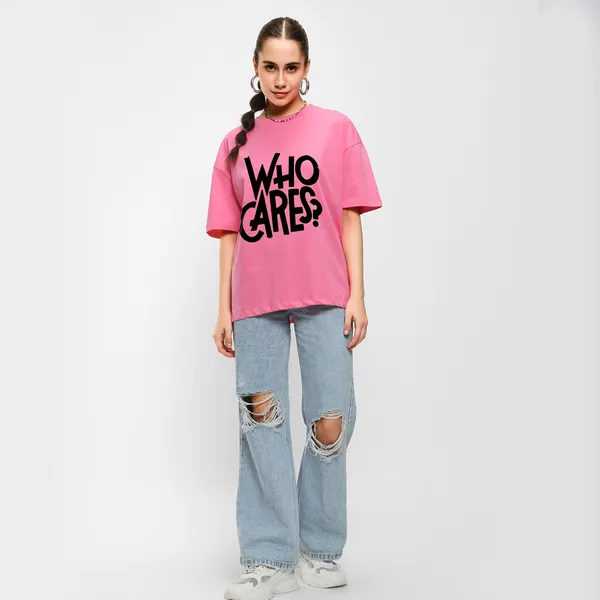 Pink_Cotton_Blend_Printed_Round_Neck_Half_Sleeve_Oversized_T-Shirt_For_Women