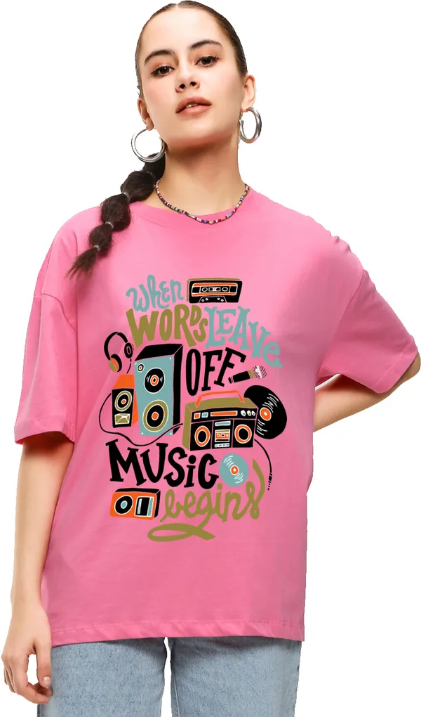 Pink_Cotton_Blend_Printed_Round_Neck_Half_Sleeve_Oversized_T-Shirt_For_Women