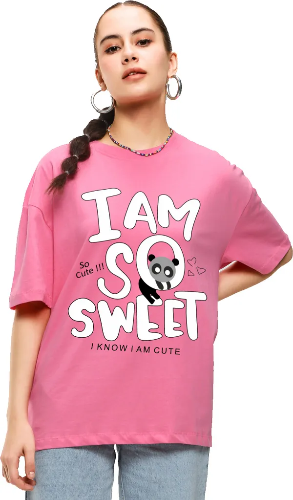Pink_Cotton_Blend_Printed_Round_Neck_Half_Sleeve_Oversized_T-Shirt_For_Women