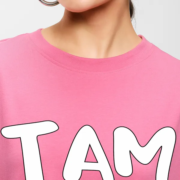 Pink_Cotton_Blend_Printed_Round_Neck_Half_Sleeve_Oversized_T-Shirt_For_Women
