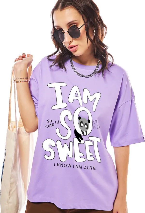 Green_Cotton_Blend_Printed_Round_Neck_Half_Sleeve_Oversized_T-Shirt_For_Women