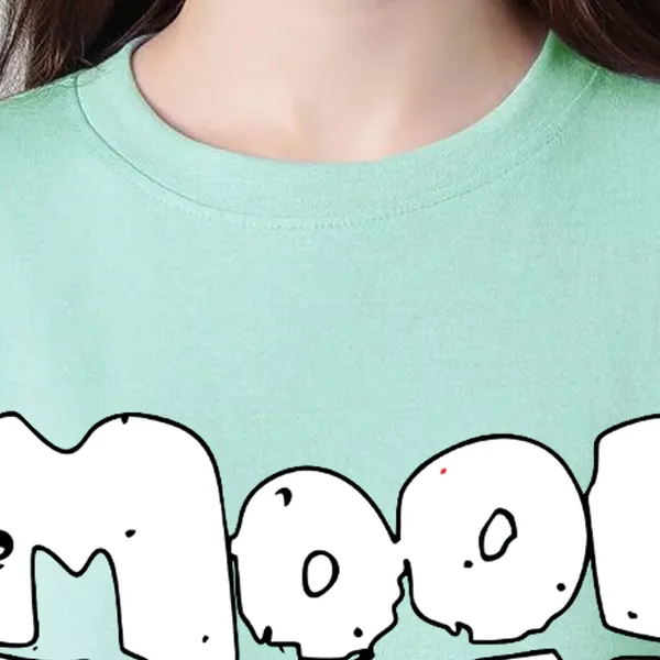 Green_Cotton_Blend_Printed_Round_Neck_Half_Sleeve_Oversized_T-Shirt_For_Women