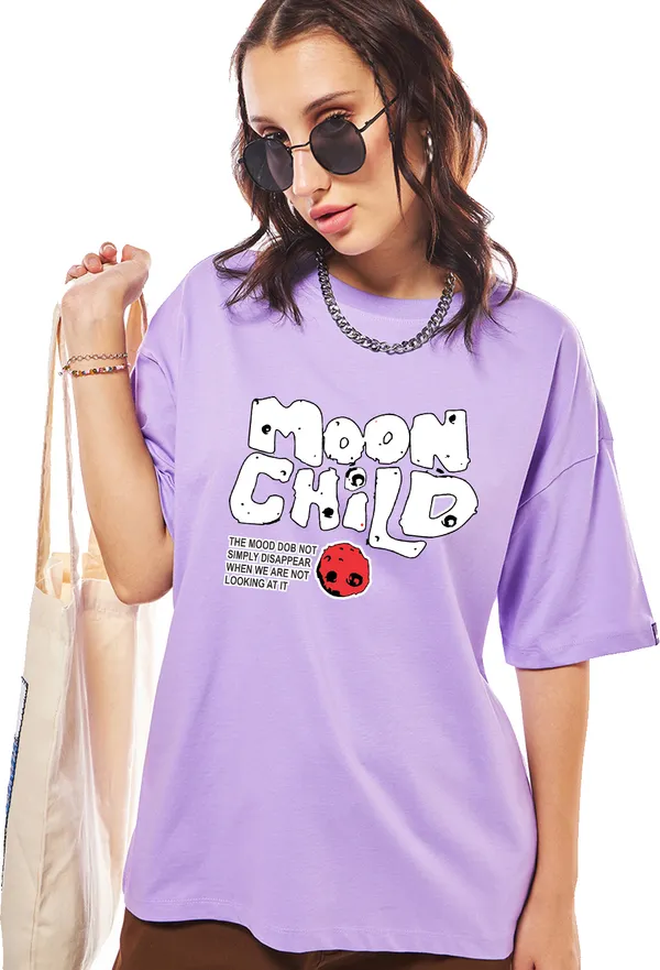 Purple_Cotton_Blend_Printed_Round_Neck_Half_Sleeve_Oversized_T-Shirt_For_Women