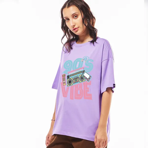 Purple_Cotton_Blend_Printed_Round_Neck_Half_Sleeve_Oversized_T-Shirt_For_Women