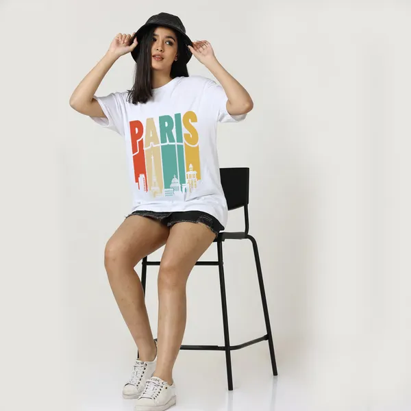 White_Cotton_Blend_Printed_Round_Neck_Half_Sleeve_Oversized_T-Shirt_For_Women