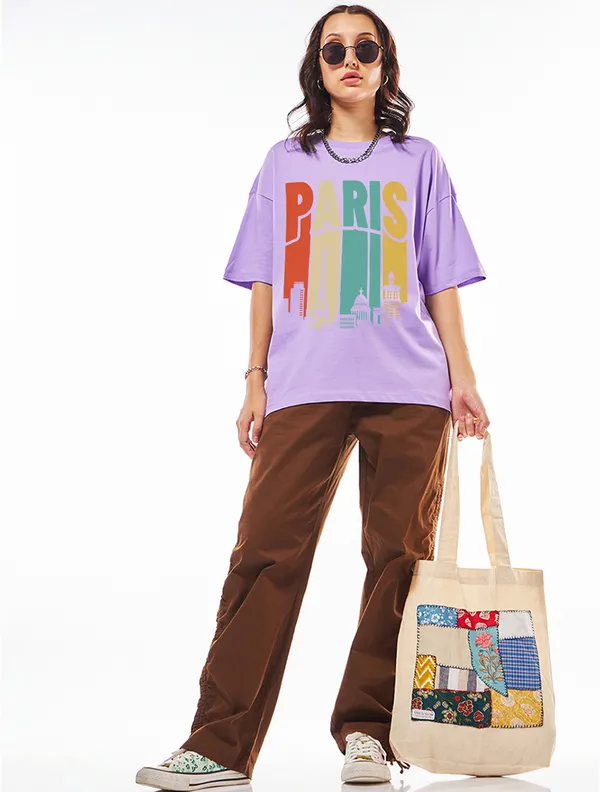 Purple_Cotton_Blend_Printed_Round_Neck_Half_Sleeve_Oversized_T-Shirt_For_Women