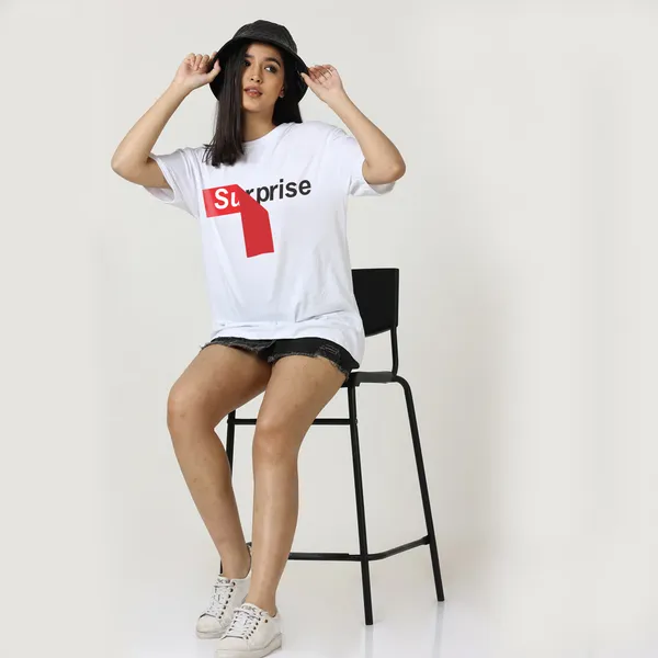 White_Cotton_Blend_Printed_Round_Neck_Half_Sleeve_Oversized_T-Shirt_For_Women