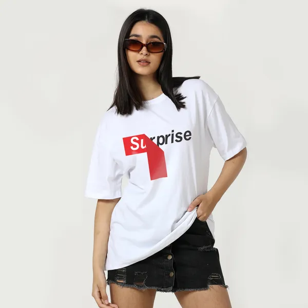 White_Cotton_Blend_Printed_Round_Neck_Half_Sleeve_Oversized_T-Shirt_For_Women