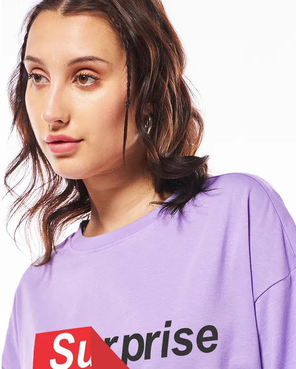 Purple_Cotton_Blend_Printed_Round_Neck_Half_Sleeve_Oversized_T-Shirt_For_Women