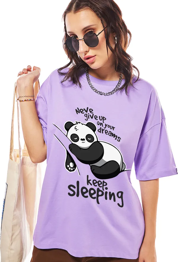 Purple_Cotton_Blend_Printed_Round_Neck_Half_Sleeve_Oversized_T-Shirt_For_Women