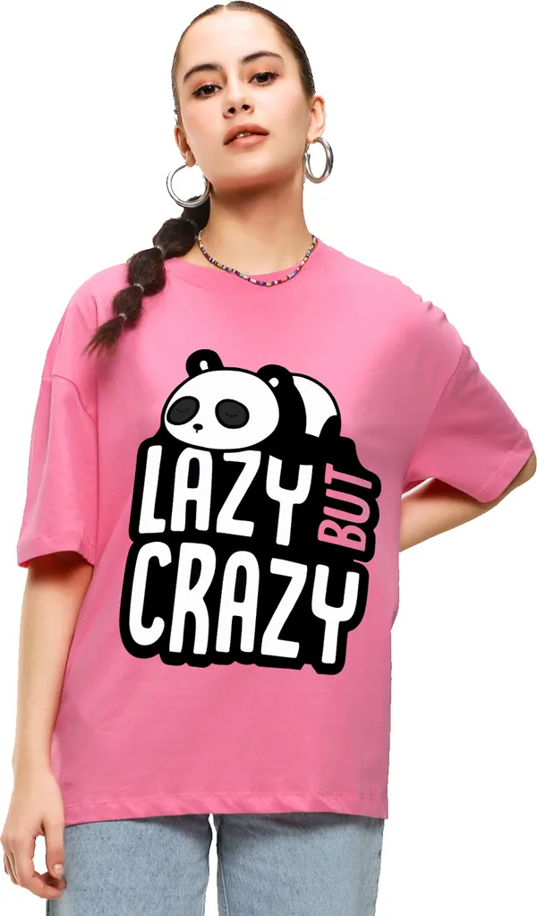 Pink_Cotton_Blend_Printed_Round_Neck_Half_Sleeve_Oversized_T-Shirt_For_Women