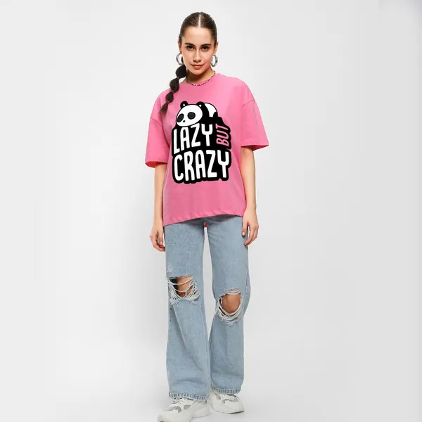 Pink_Cotton_Blend_Printed_Round_Neck_Half_Sleeve_Oversized_T-Shirt_For_Women