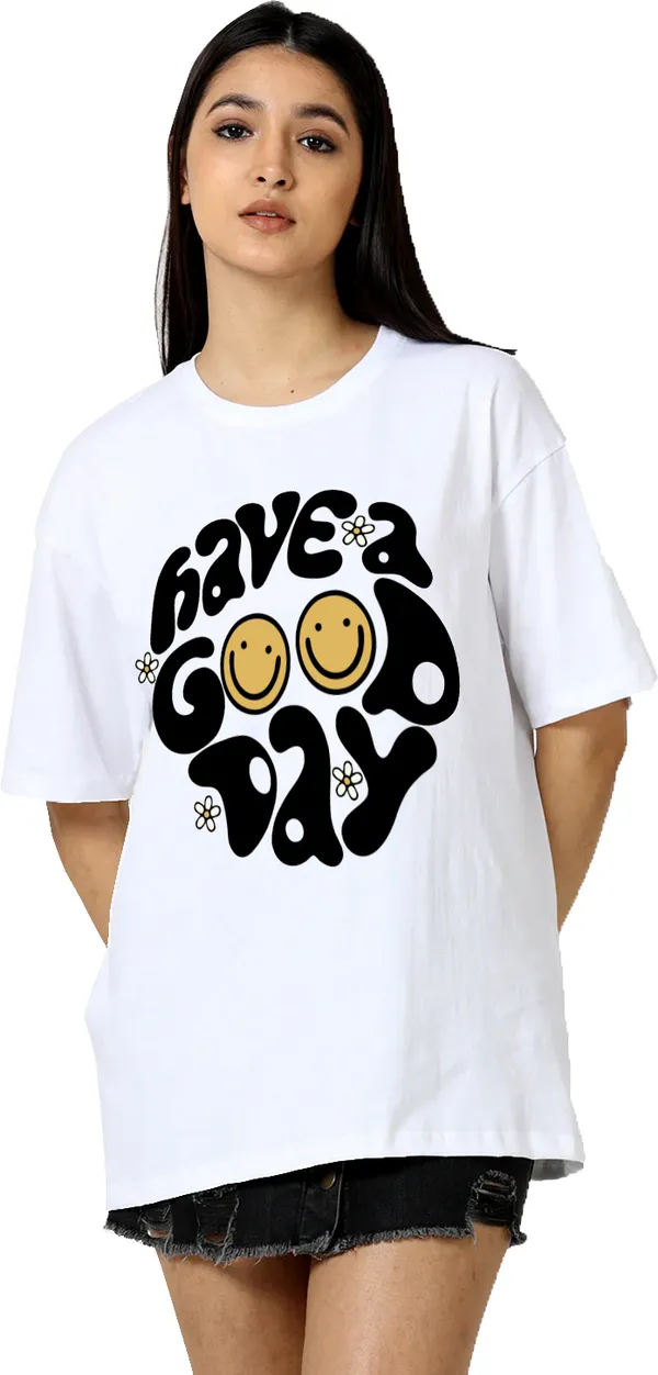 White_Pure_Cotton_Printed_Round_Neck_Half_Sleeve_Oversized_T-Shirt_For_Women