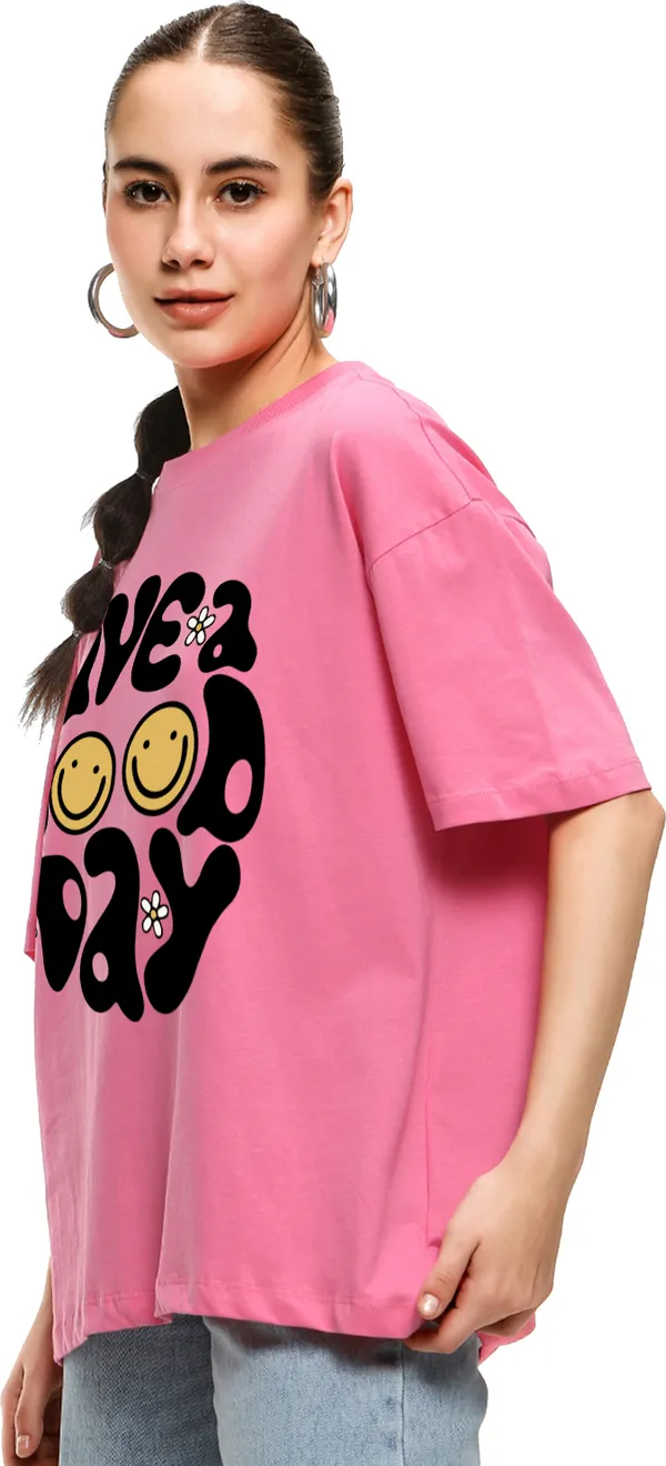 Pink_Pure_Cotton_Printed_Round_Neck_Half_Sleeve_Oversized_T-Shirt_For_Women