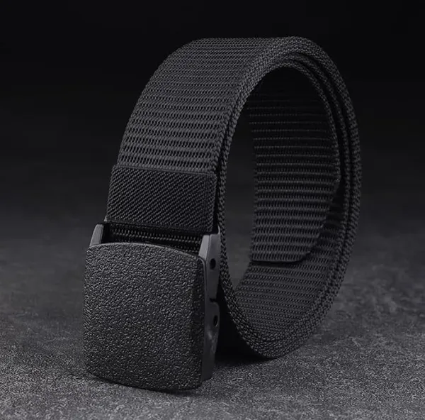 Black_&_Brown_Quality_Nylon/Canvas_Waist_Belt_For_Men_&_Women