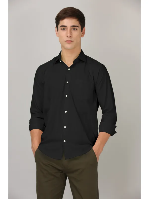Raisin_Black_Cotton_Shirt_For_Men
