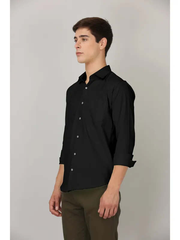 Raisin_Black_Cotton_Shirt_For_Men