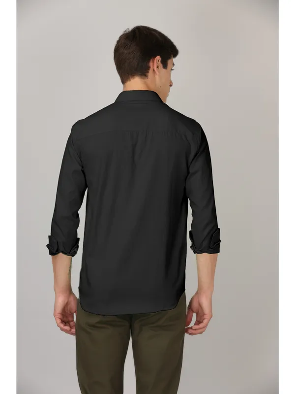 Raisin_Black_Cotton_Shirt_For_Men