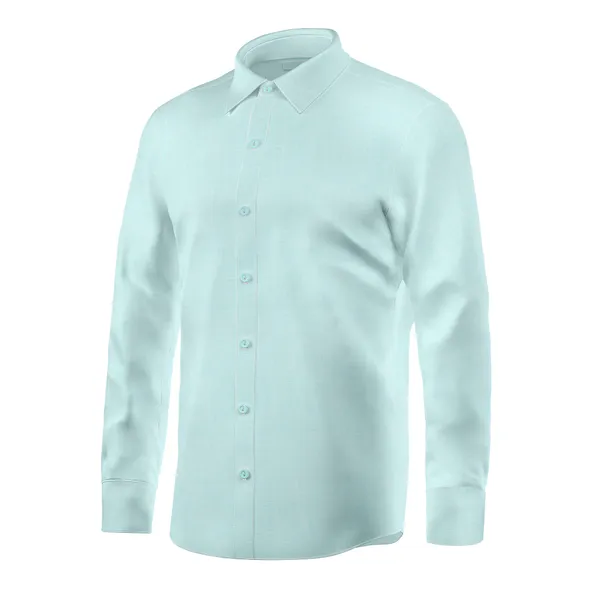 Light_Blue_Linen_Cotton_Shirt_For_Men